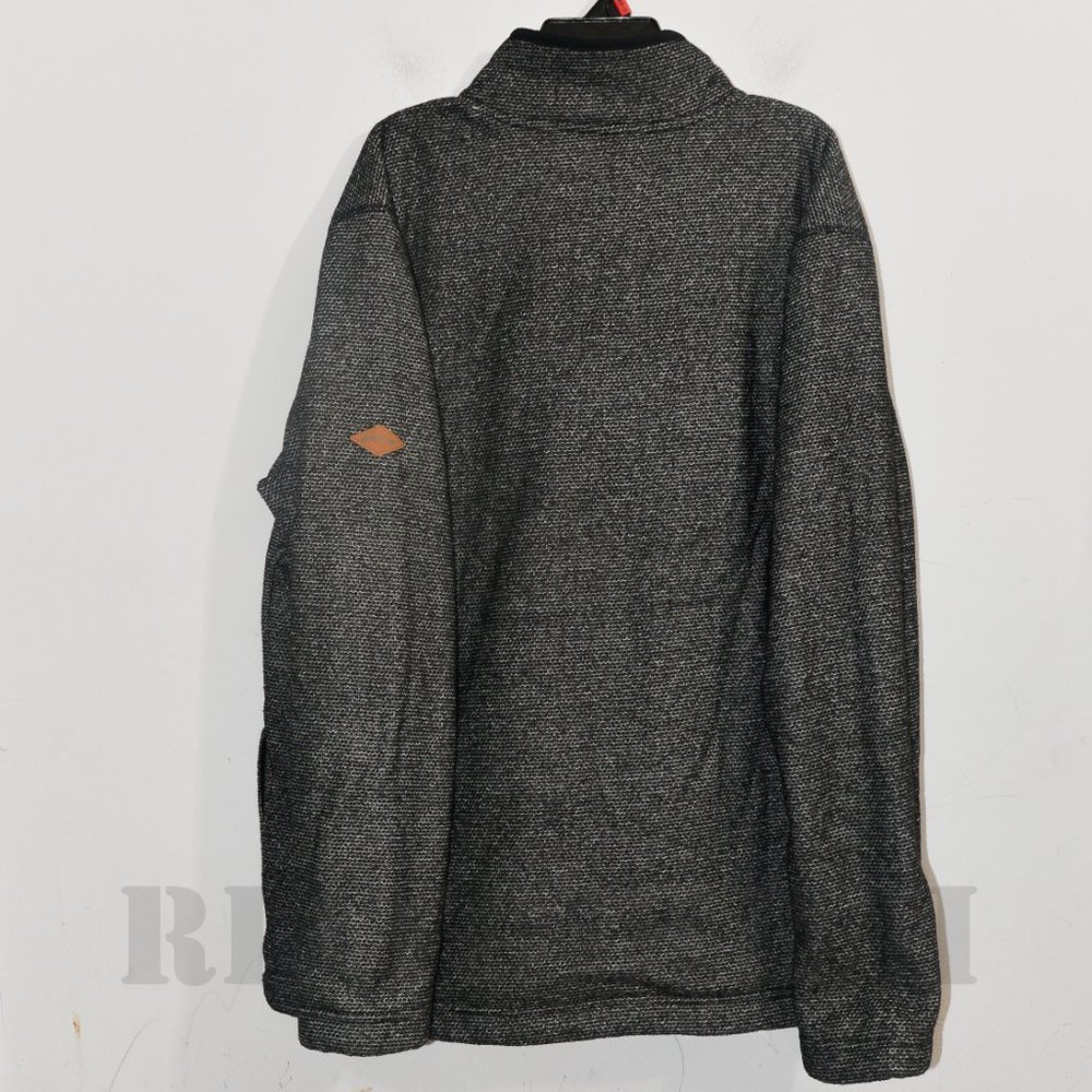 GREY/BLACK NWT Orvis 1/4 zip Men’s Fleece Lined Pullover - Picture 5 of 8